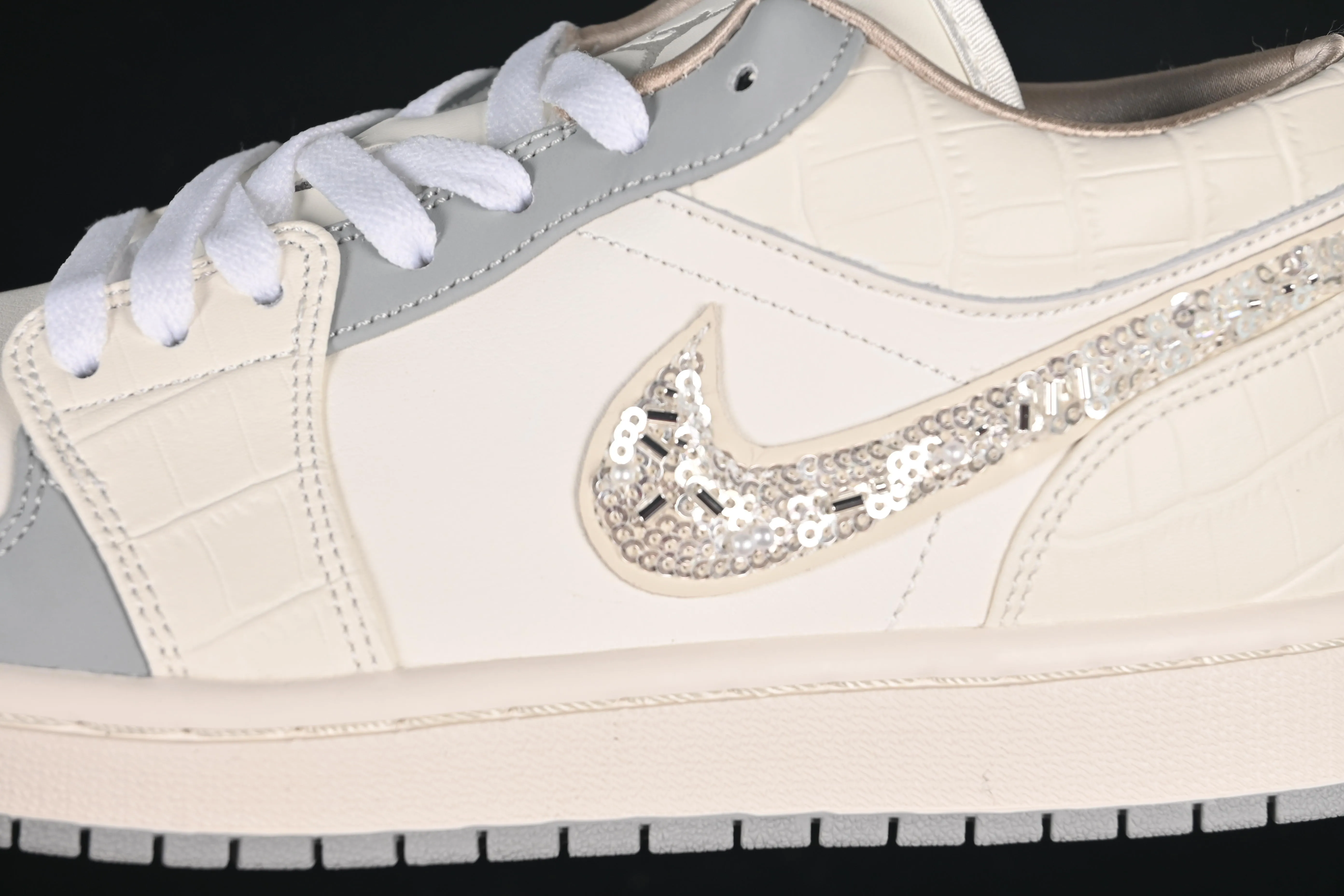 All categories Air Jordan Jordan series basketball shoes Air Jordan 1 Low Air Jordan 1 Low AJ1 Joe 1 flash diamond white crack low-top cultural casual sneakers IH7323-100